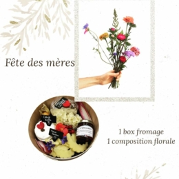 Box fête des mères fleurs & fromages