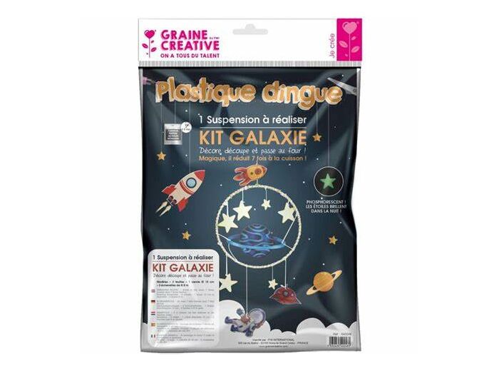 Kit plastique dingue - suspension galaxie - Graine Créative