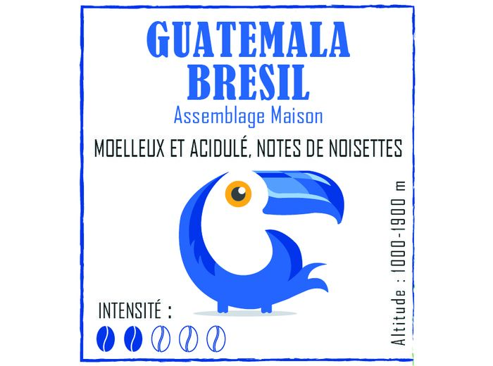 Café Guatemala Brésil moulu 250 grs - Brulerie des récollets