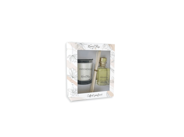 Coffret Bougie 180 g + Diffuseur 100 ml Patchouli