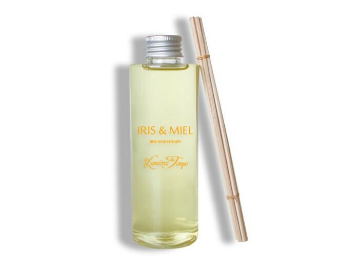 Recharge (Avec Rotins) pour Diffuseur de Parfums 200 ml Duo Iris & Miel