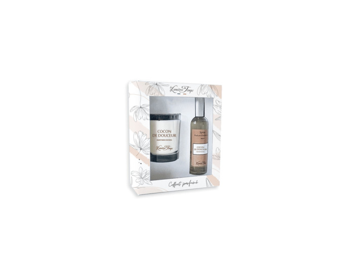 Coffret Bougie 180 g + Spray 100 ml Cocon de Douceur