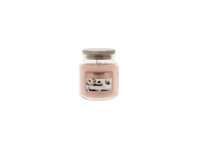 Bougie Cire Colorée 145 g Pêche Gourmande