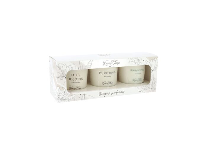 Coffret N°4 Traditionnel 3 bougies x 90 g