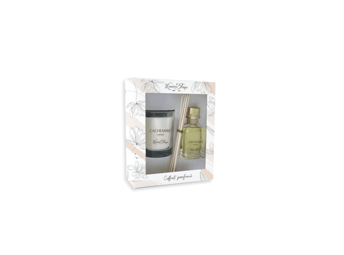 Coffret Bougie 180 g + Diffuseur 100 ml Cachemire