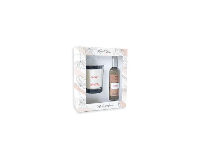 Coffret Bougie 180 g + Spray 100 ml Secret