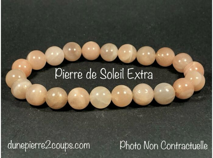 Bracelet Pierre de Soleil 'AA'  8mm