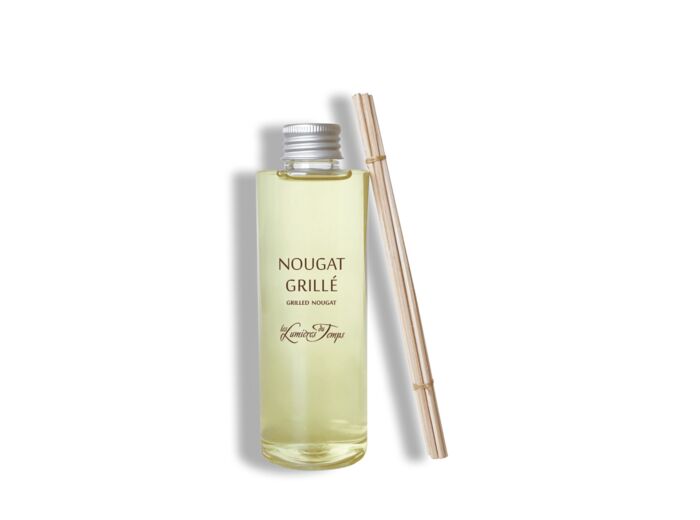 Recharge (Avec Rotins) pour Diffuseur de parfums 200 ml Nougat grillé