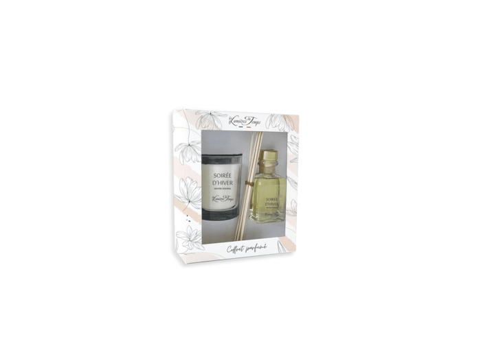 Coffret Bougie 180 g + Diffuseur 100 ml Soirée d'Hiver