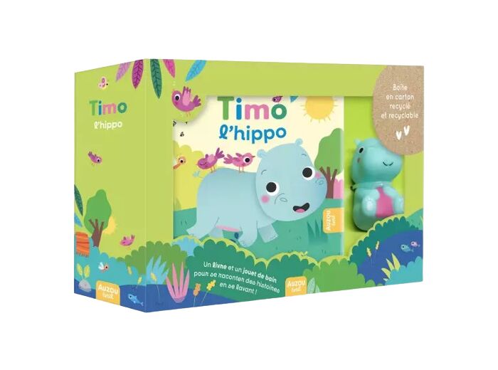 Mon premier livre de bain - Timo l'hippo - Auzou