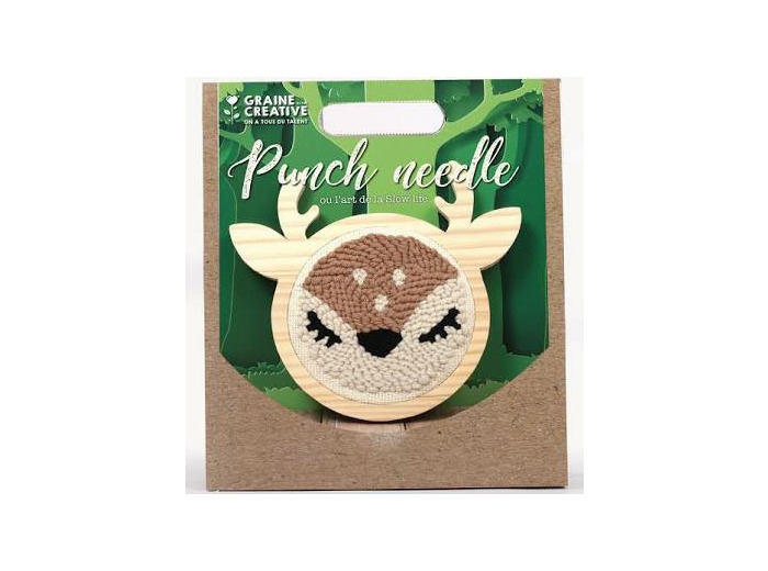 Kit DIY punch needle biche - Graine créative