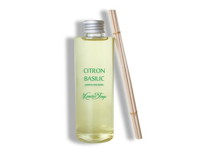 Recharge (Avec Rotins) pour Diffuseur de Parfums 200 ml Duo Citron & Basilic