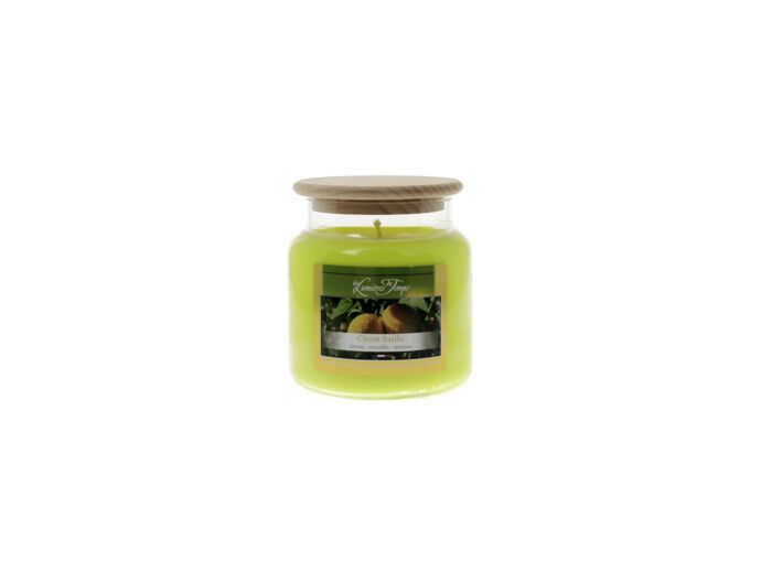 Bougie Cire Colorée 430 g Citron Basilic