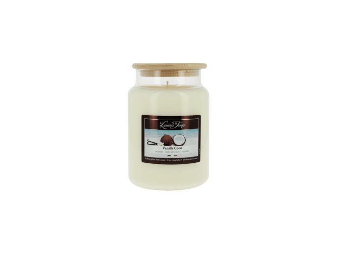 Bougie Cire Colorée 670 g Vanille Coco