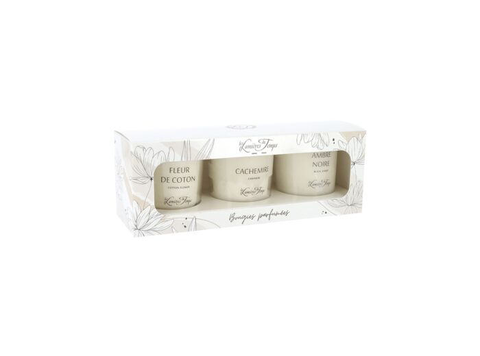 Coffret N°1 Traditionnel 3 bougies x 90 g