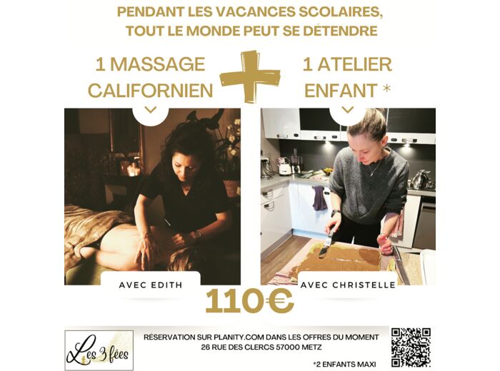 Massage & Atelier de cuisine - Bon cadeau