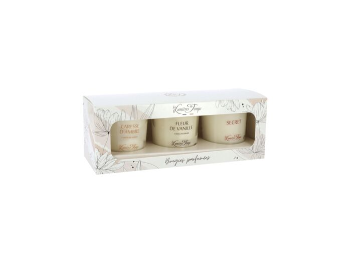 Coffret N°9 Traditionnel 3 bougies x 90 g