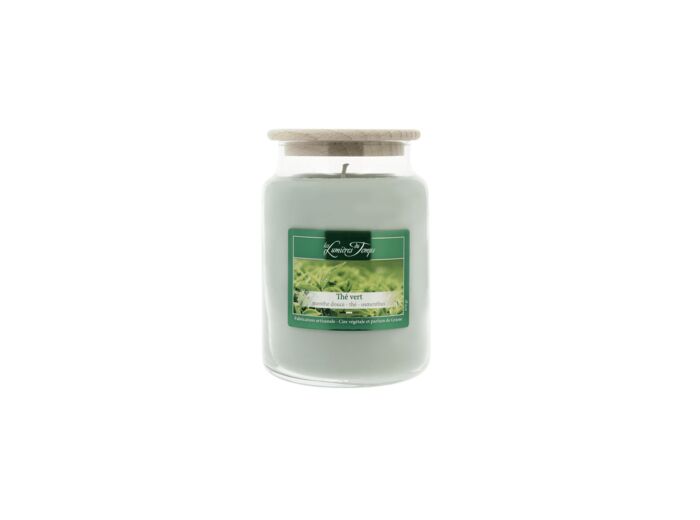 Bougie Cire Colorée 670 g Thé Vert