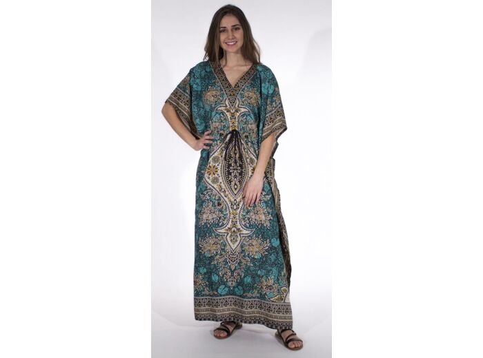Robe longue Indienne en polyester - 2 coloris