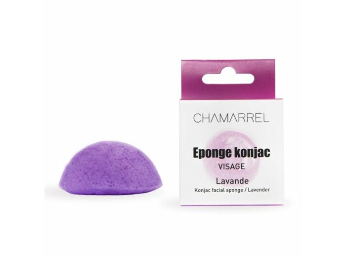 Eponge konjac - lavande - visage - Chamarrel