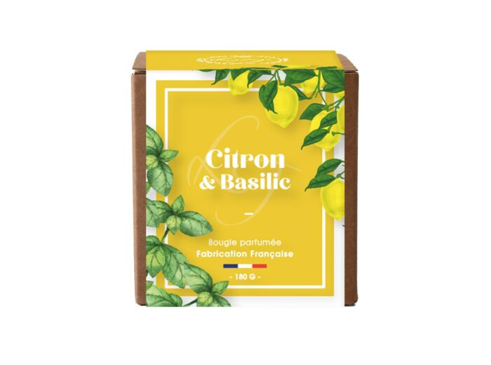 Bougie Végétale 180 g Duo Citron & Basilic