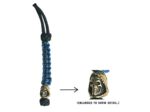 Porte-Clés Paracorde Blue w Brass Reaper Keychain TRIXIE & MILO