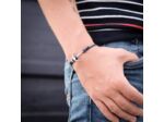 Bracelet ancre minimaliste -Korn - Noir - Monzémaré