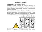 Bougie Luxe PM 200 gr boîte Secret