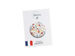 Broche (badge) - Motif fleuri #119 - Maison Joliette