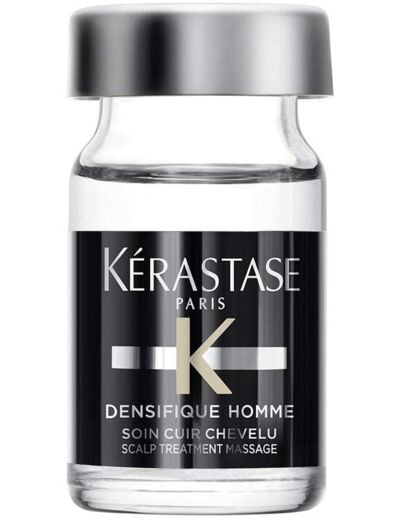 Kérastase - Gamme Densifique pour Homme - Gel Cure Densifique activateur de densité, de qualité et de masse capillaire - 30 x 6ml