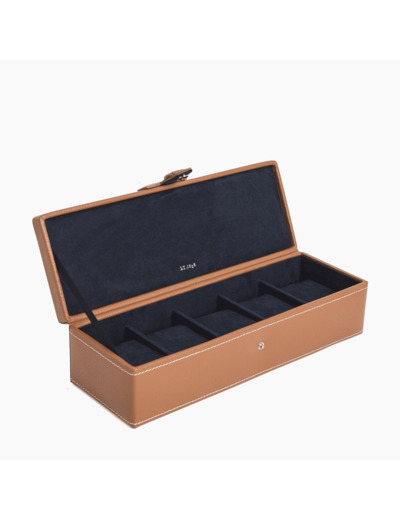 Coffret 5 montres en cuir