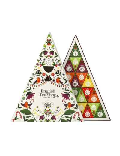 Calendrier de l’Avent Triangle Blanc Bio 25 sachets - English tea shop