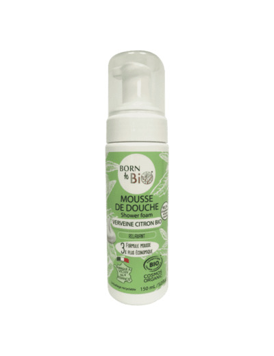 Mousse douche bio - verveine citron - Born to bio