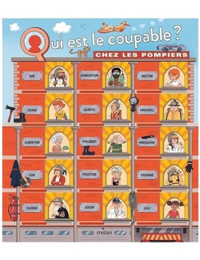 Livre jeux - Qui est le coupable chez les pompiers - Milan