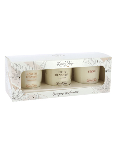 Coffret N°9 Traditionnel 3 bougies x 90 g