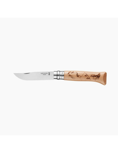 Couteau N°8 Gravure Sport Rando OPINEL