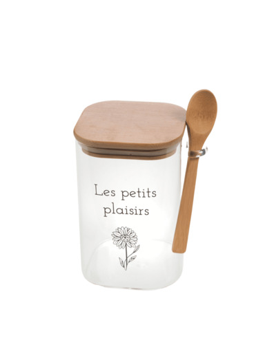 Bonbonnière avec cuillère Florie - petit modèle