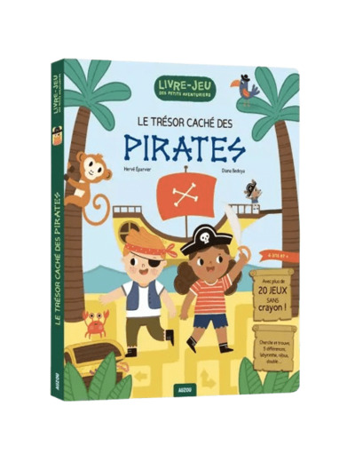 Livre-jeux des petits aventuriers - le trésor cache des pirates - Auzou