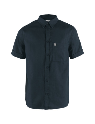 Chemise Homme Övik Travel Manches Courtes 555/Dark Navy FJÄLLRÄVEN