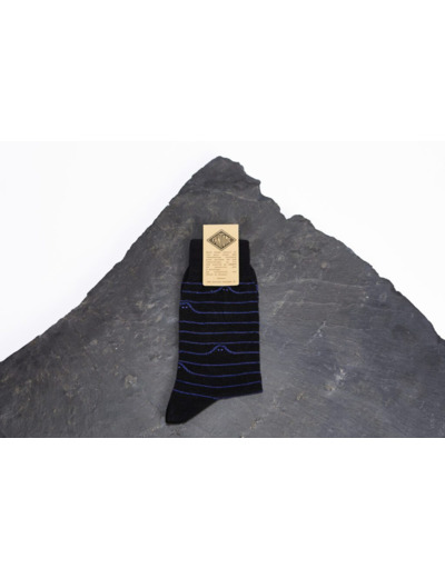 Fantome - Chaussettes Boooo noir et bleu vif