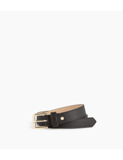 Ceinture femme avec boucle carrée en cuir signature t