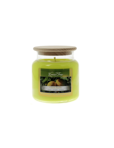 Bougie Cire Colorée 430 g Citron Basilic