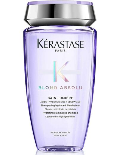Kerastase Blond Absolu Bain Lumière - Shampooing hydratant illuminateur pour cheveux blonds décolorés ou méchés 250 ml