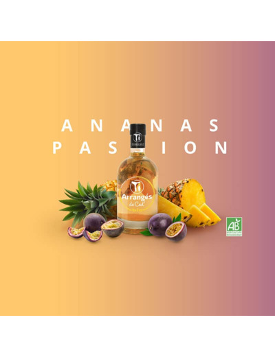 Rhum arrangé bio 35 cl - Ananas Passion - Ti ced