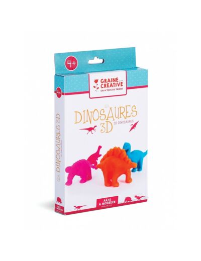 Kit DIY modelage dinosaures 3D - Graine créative