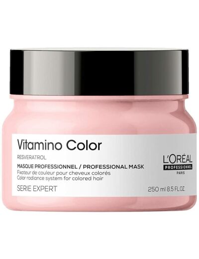 L'Oréal Professionnel | Masque Fixateur de Couleur pour Cheveux Colorés, Vitamino Color, SERIE EXPERT, 250 ml