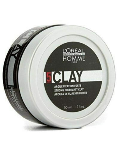 L'Oréal Professionnel - Crème Coiffante pour Cheveux Homme - CLAY - 50ml