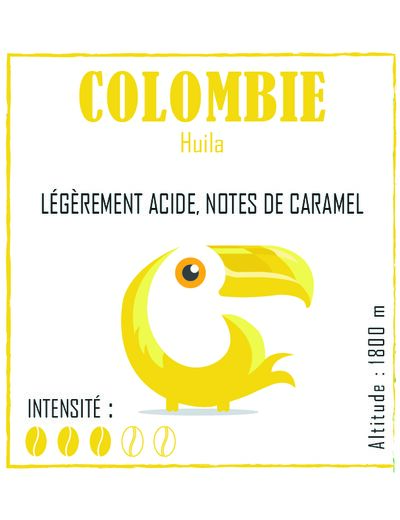 Café Colombie grains 250 grs - Brulerie des récollets