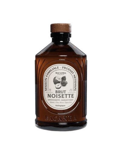 Sirop brut de noisette bio - Bacanha