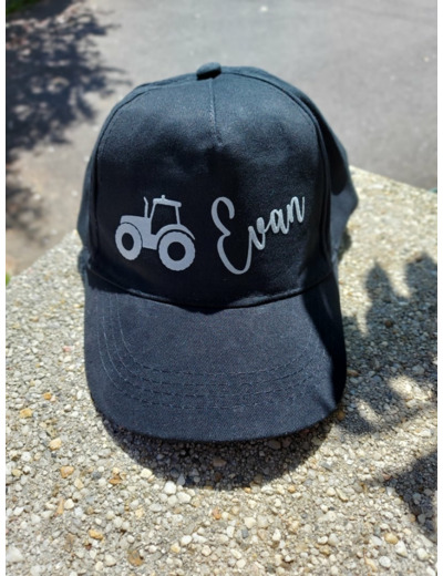 Casquette Enfant Noir Personnalisable